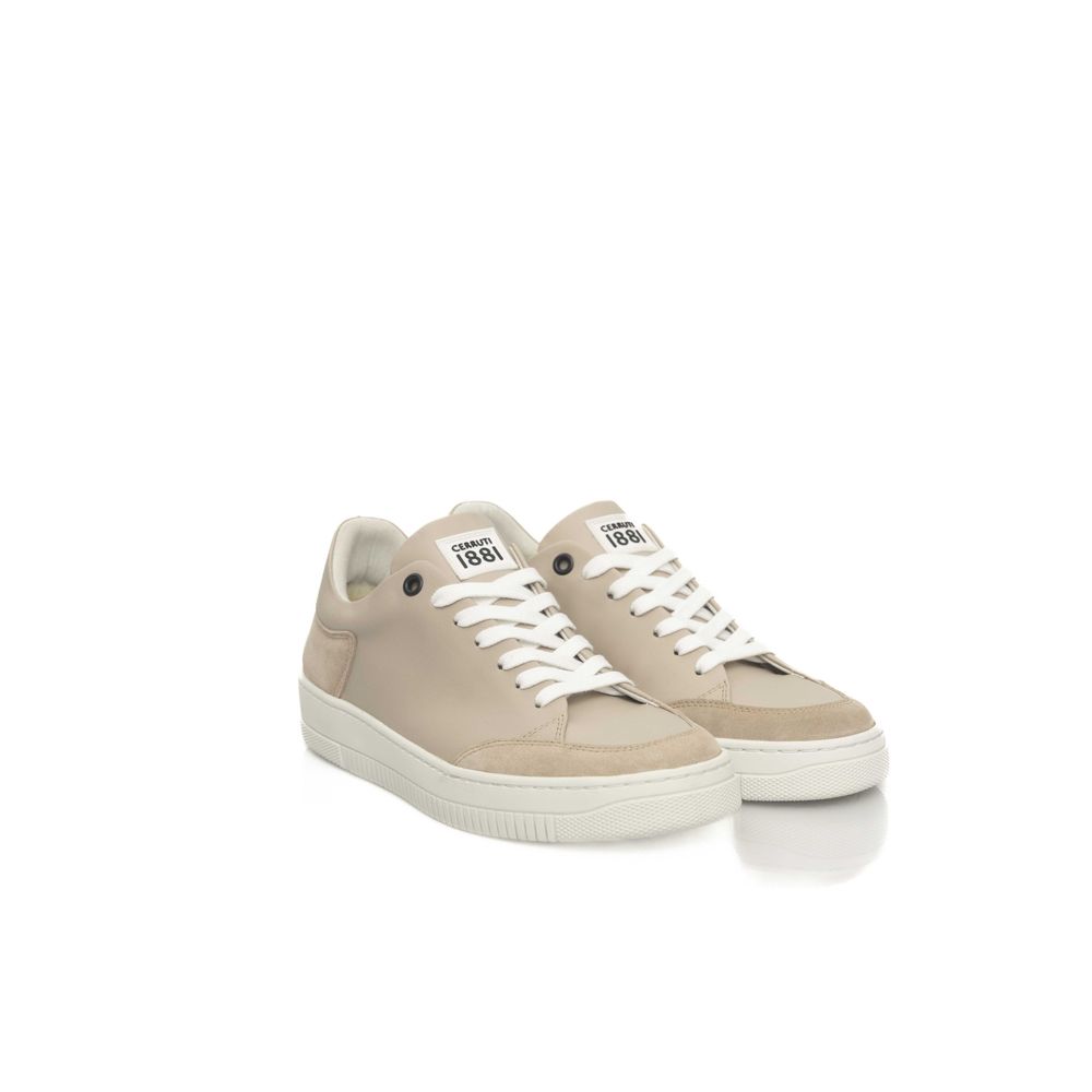Cerruti 1881 Beige Cowhide Women Sneaker LUNESCAPE