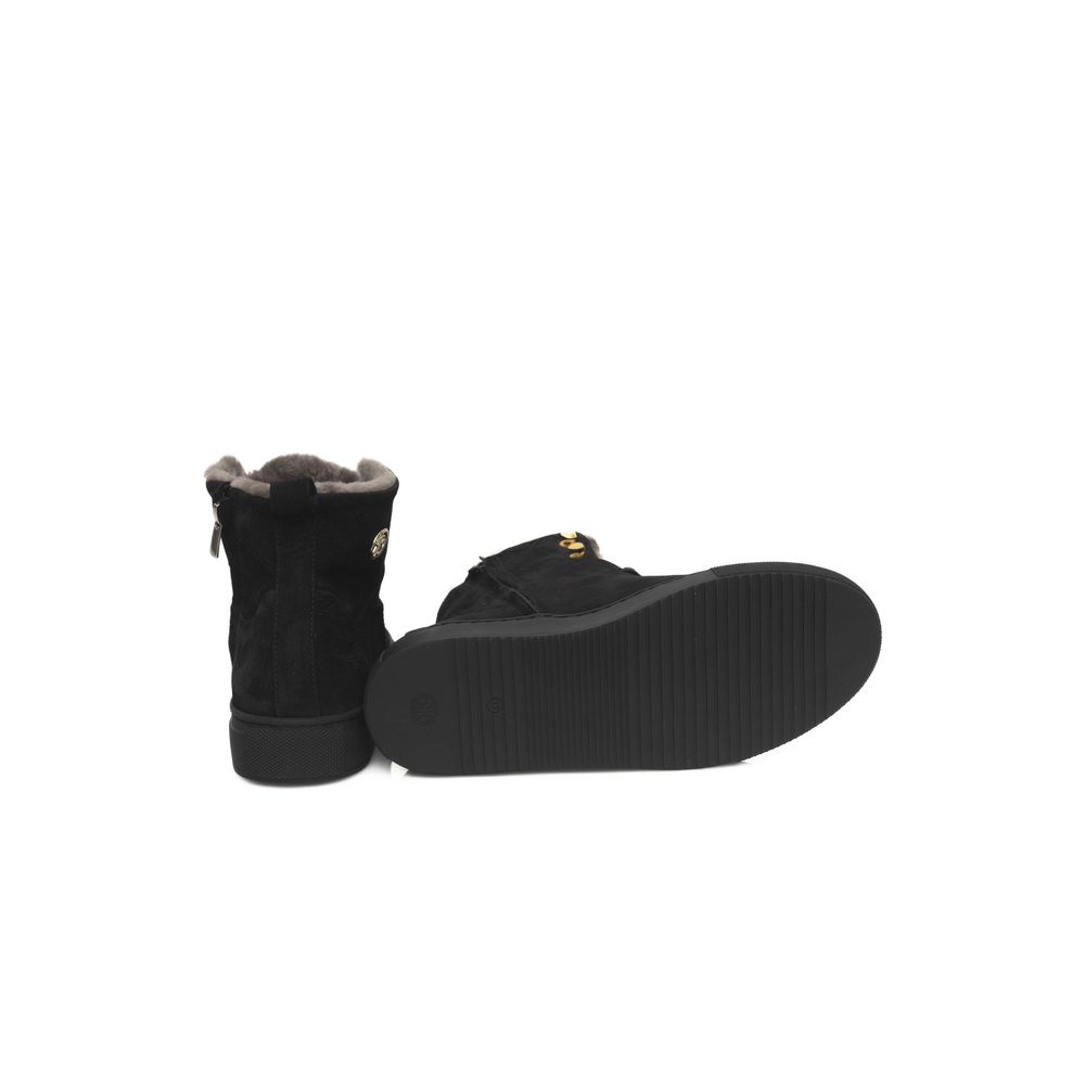 Cerruti 1881 Black Cowhide Women Sneaker LUNESCAPE