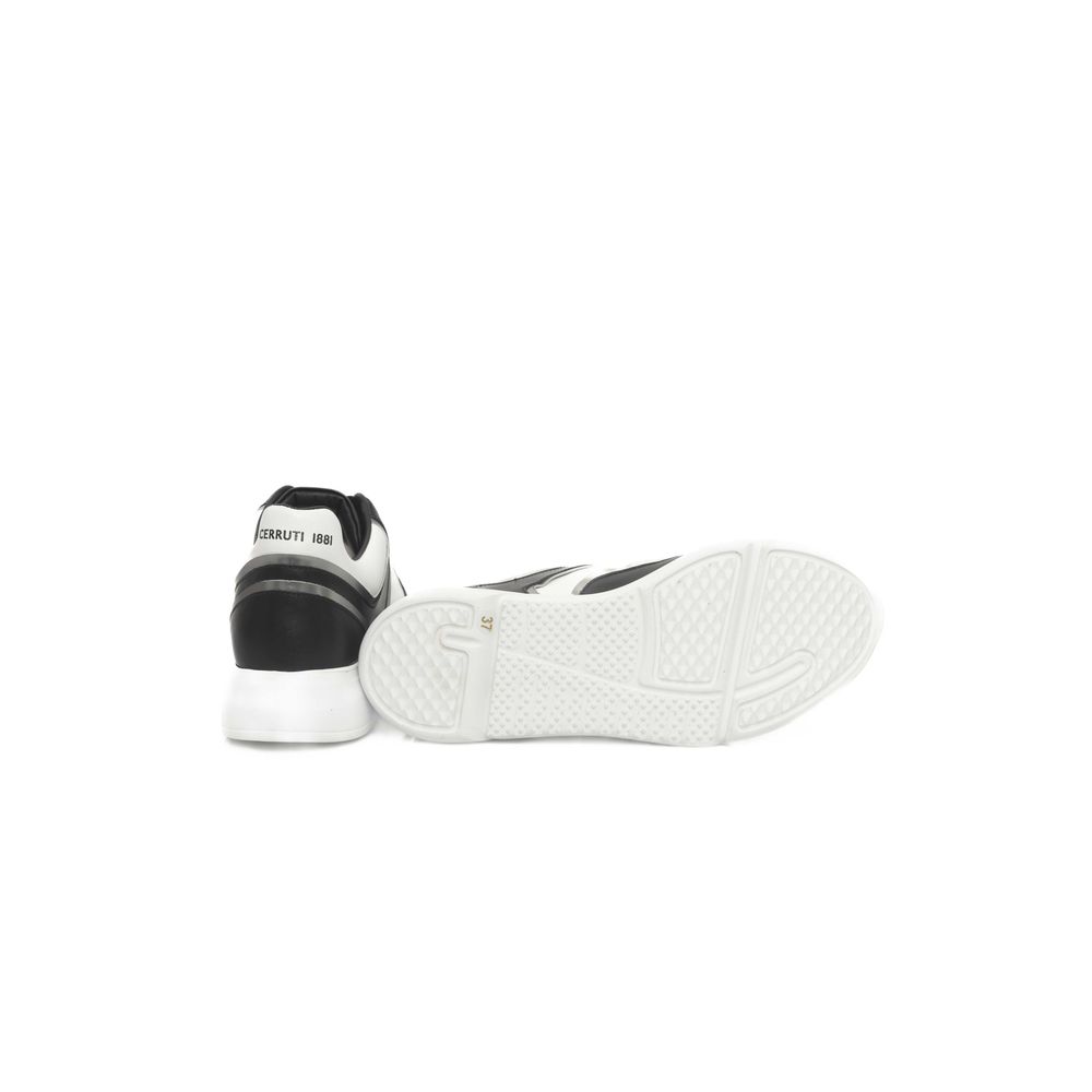 Cerruti 1881 Black Cowhide Women Sneaker LUNESCAPE