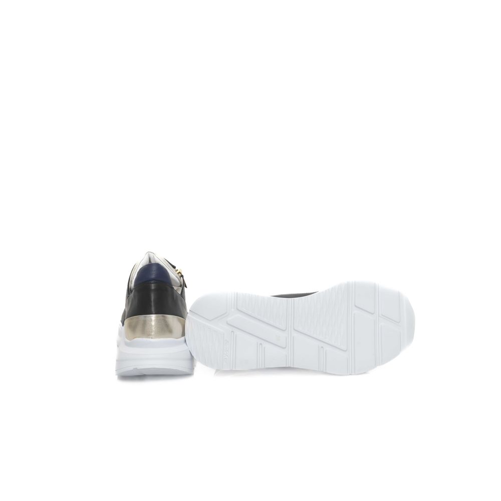 Cerruti 1881 Black Goatskin Women Sneaker LUNESCAPE