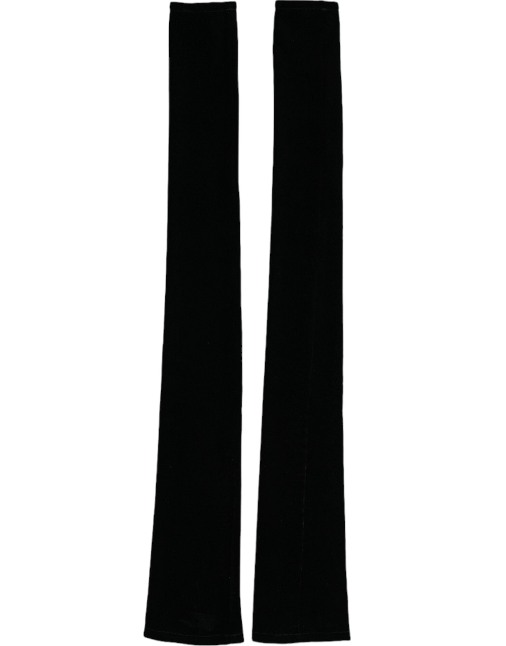 Dolce & Gabbana Black Nylon Finger Less Elbow Long Gloves LUNESCAPE