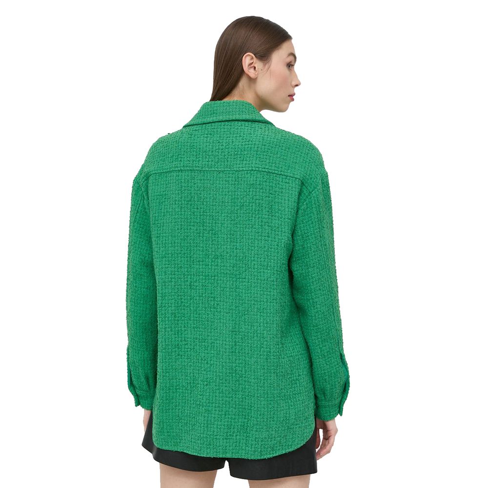 PINKO Green Cotton Shirt LUNESCAPE