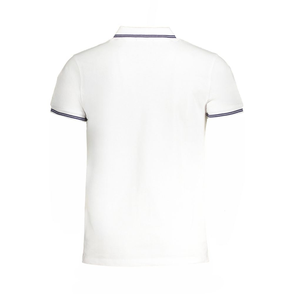 Cavalli Class White Cotton Polo Shirt LUNESCAPE