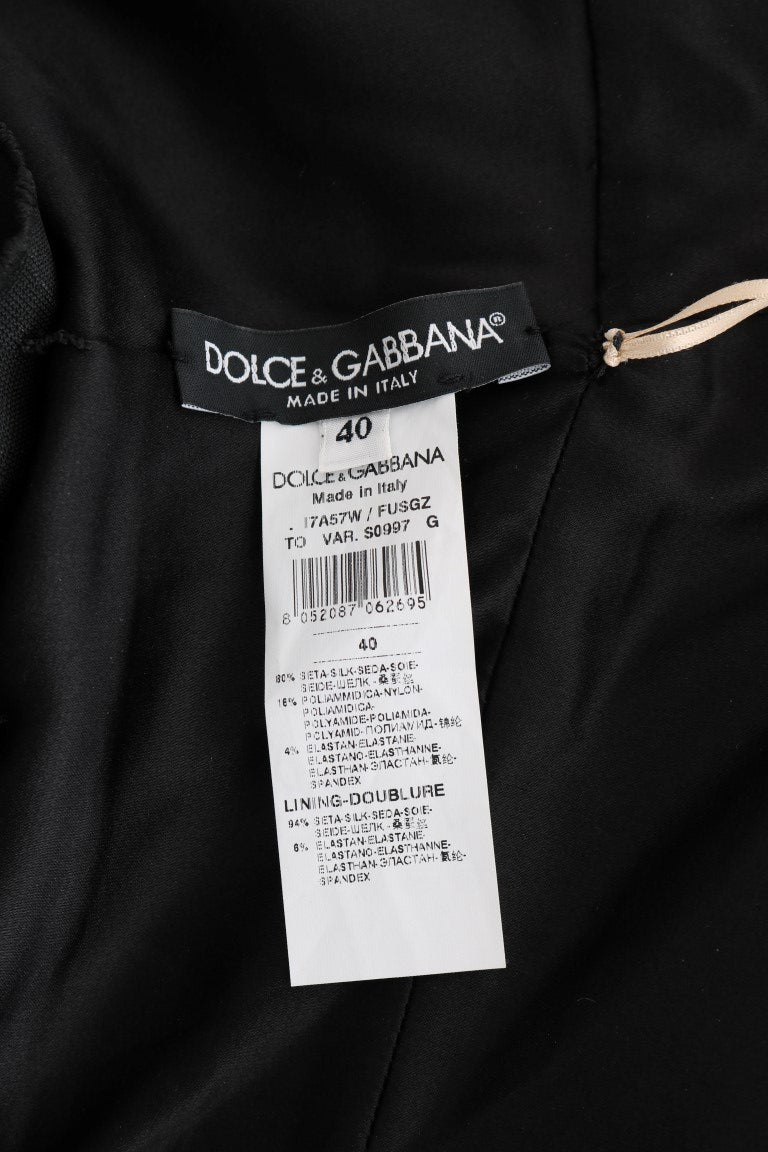 Dolce & Gabbana Gold Silk Stretch Romper