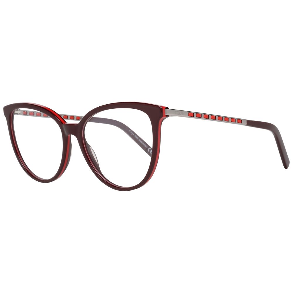 Tod's Burgundy Women Optical Frames LUNESCAPE