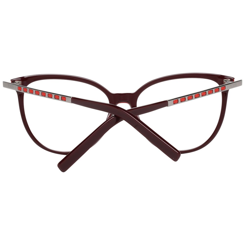 Tod's Burgundy Women Optical Frames LUNESCAPE