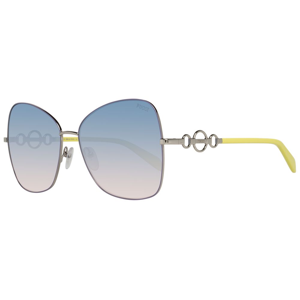 Silver Women Sunglasses LUNESCAPE