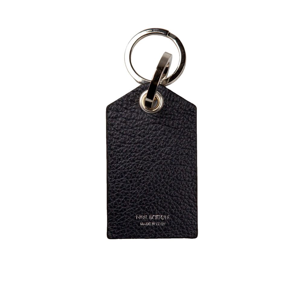 Neil Barrett Blue Leather Men Keychain LUNESCAPE