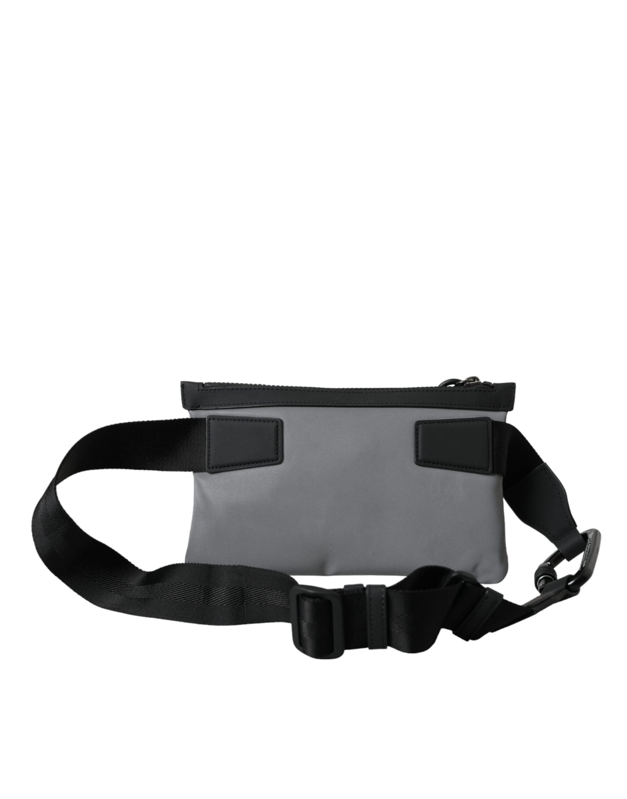 Dolce & Gabbana Gray Logo Zip Waist Belt Bag Fanny Pack LUNESCAPE
