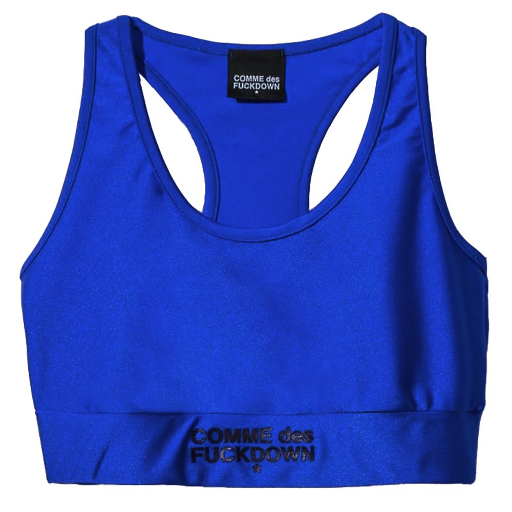 Comme Des Fuckdown Blue Nylon Tops & T-Shirt LUNESCAPE