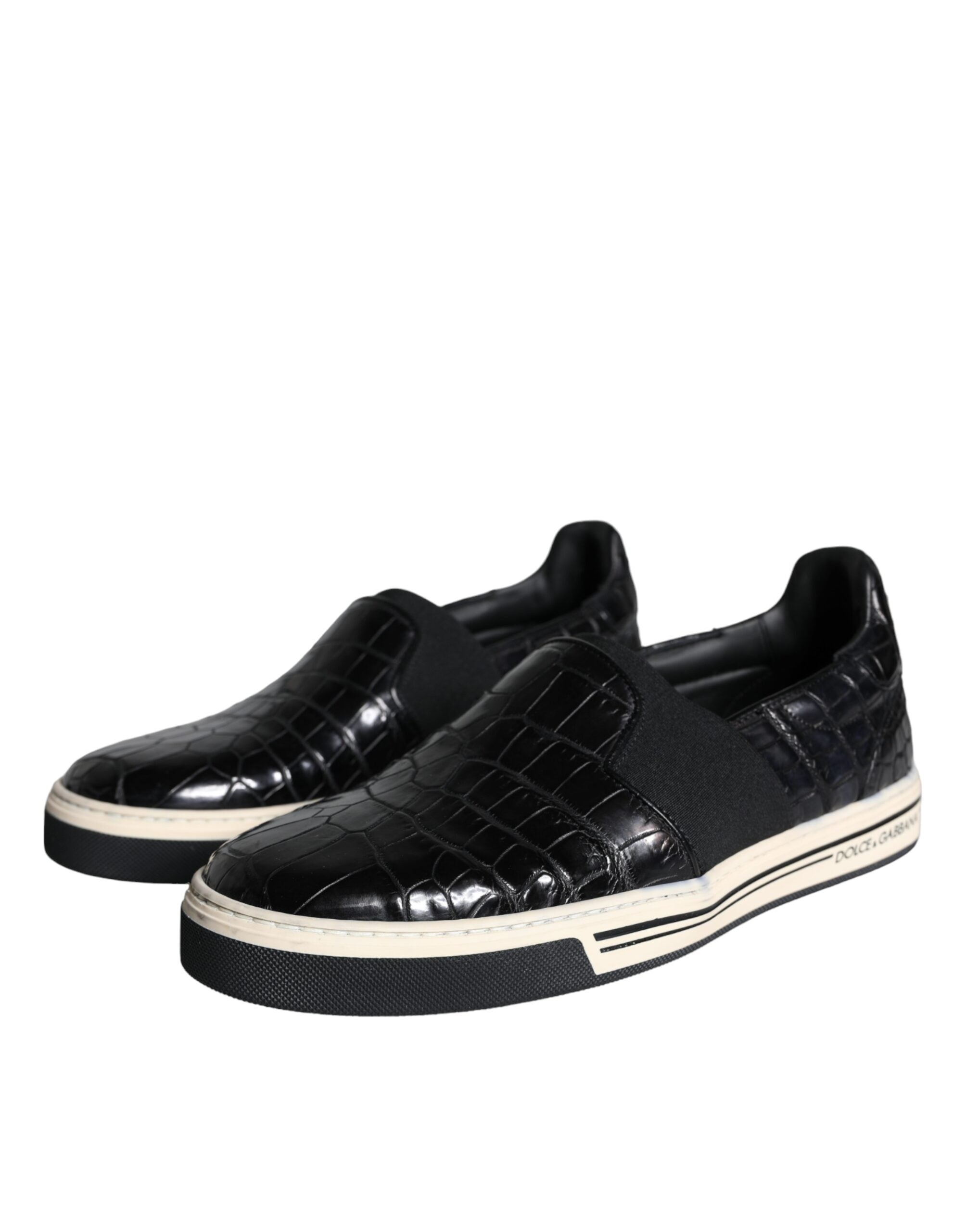 Dolce & Gabbana Black Leather Loafers
