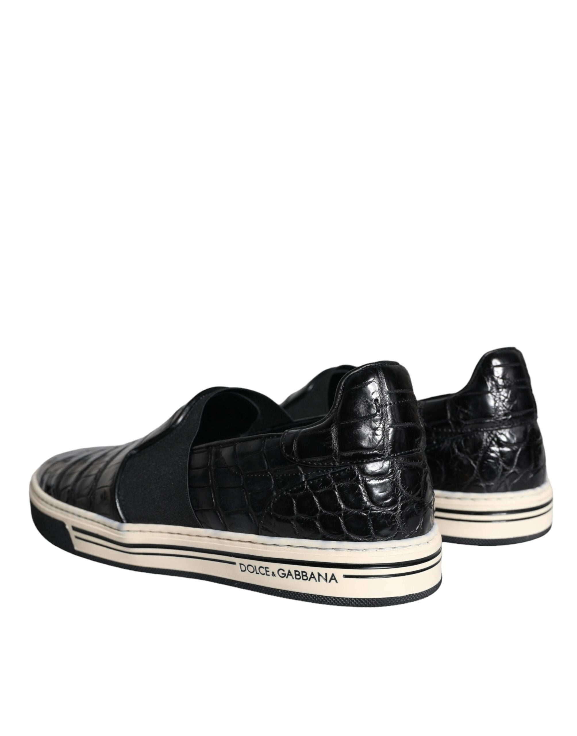 Dolce & Gabbana Black Leather Loafers