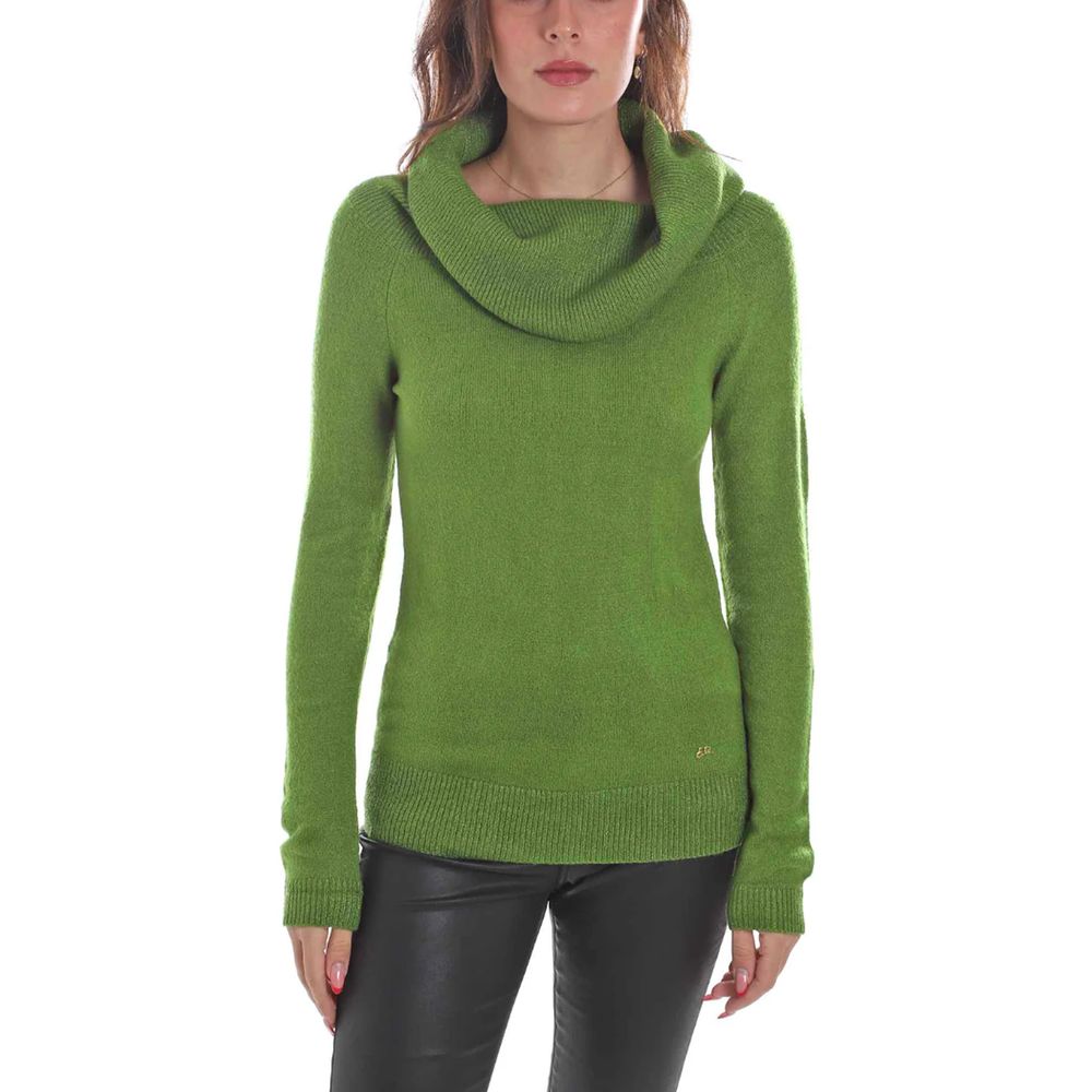 Yes Zee Green Viscose Sweater LUNESCAPE