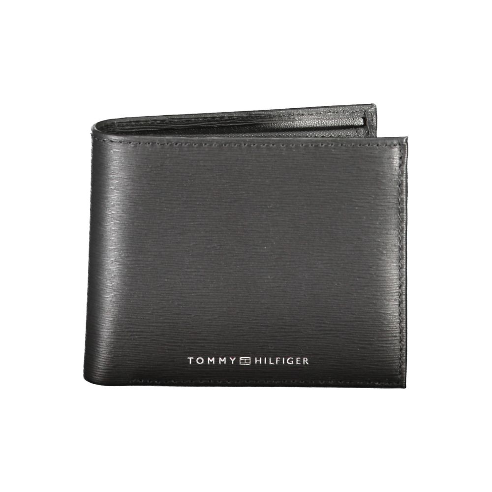 Tommy Hilfiger Black Leather Wallet LUNESCAPE