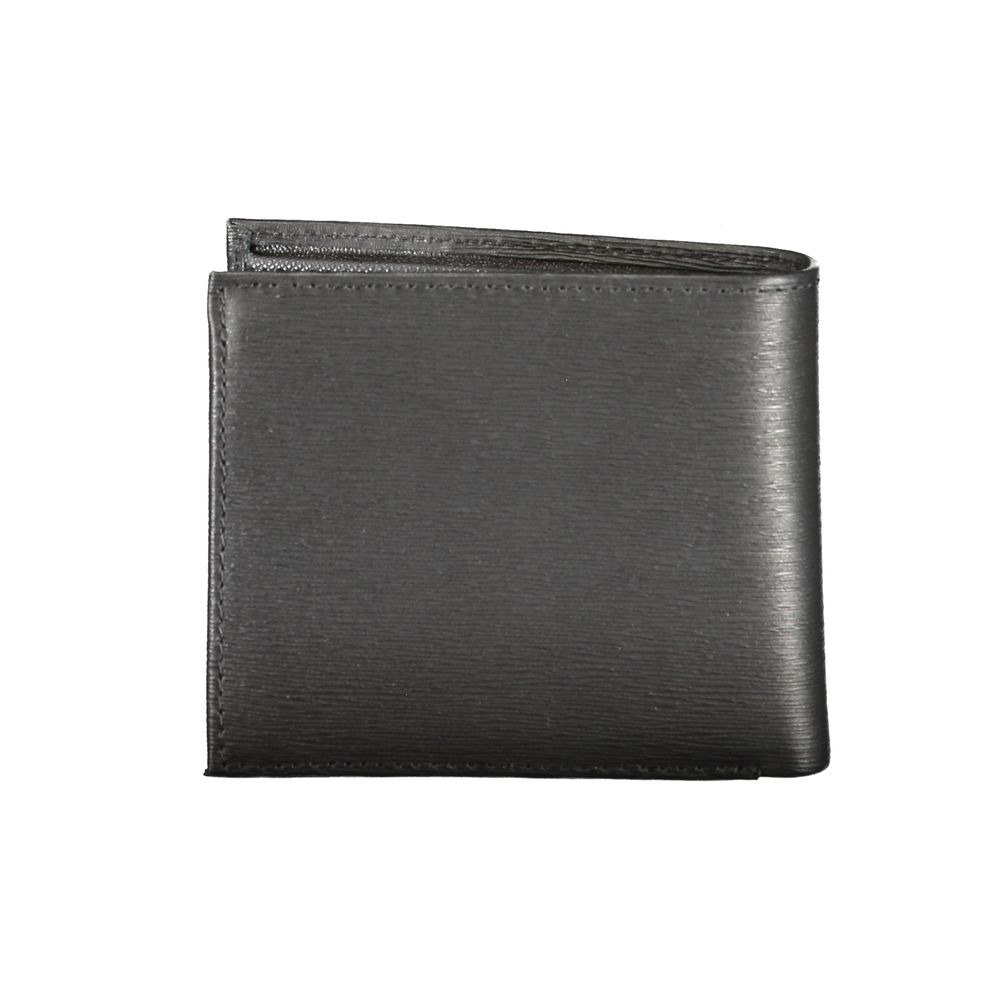 Tommy Hilfiger Black Leather Wallet LUNESCAPE