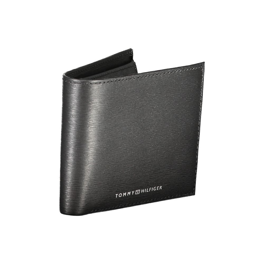 Tommy Hilfiger Black Leather Wallet LUNESCAPE