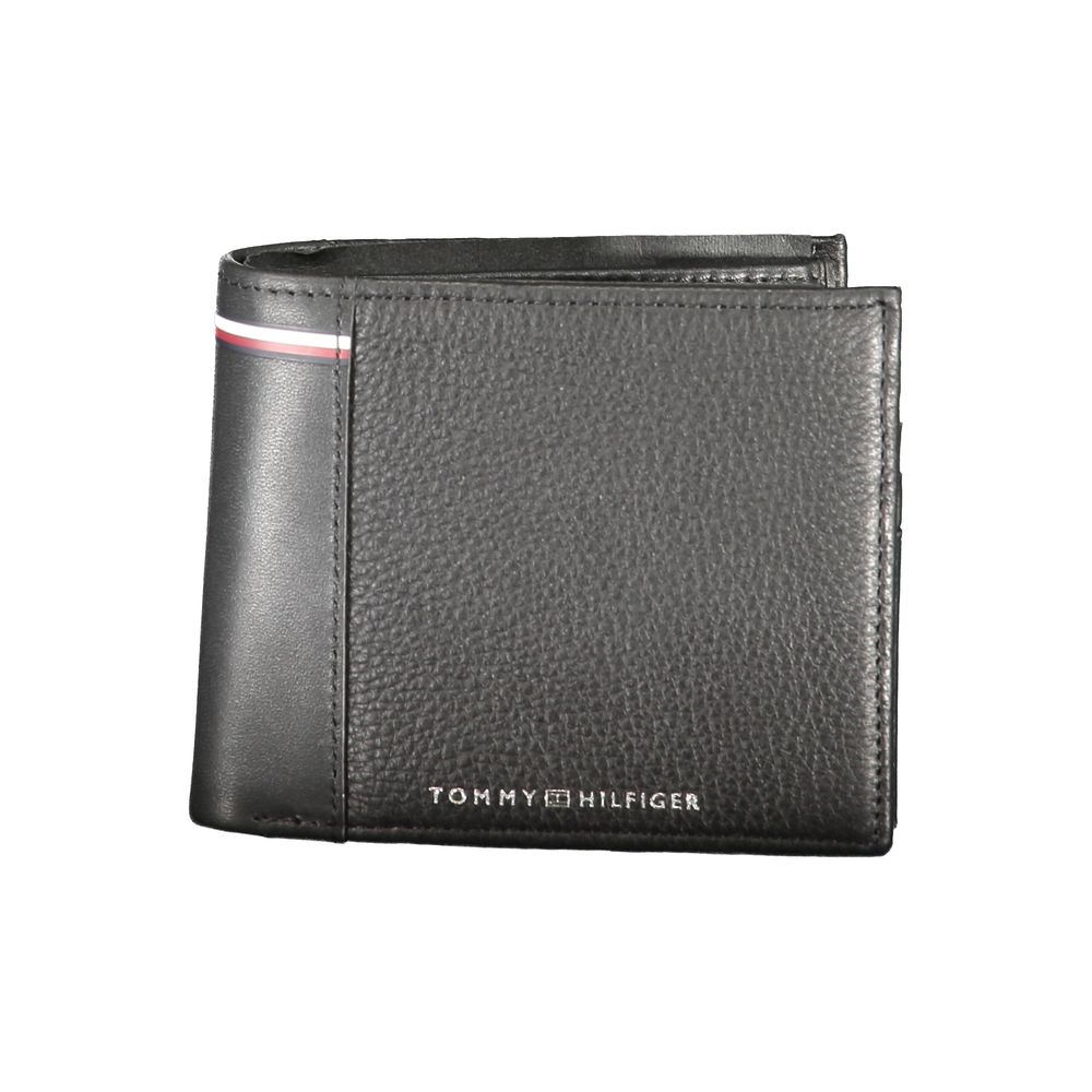 Tommy Hilfiger Black Leather Wallet LUNESCAPE