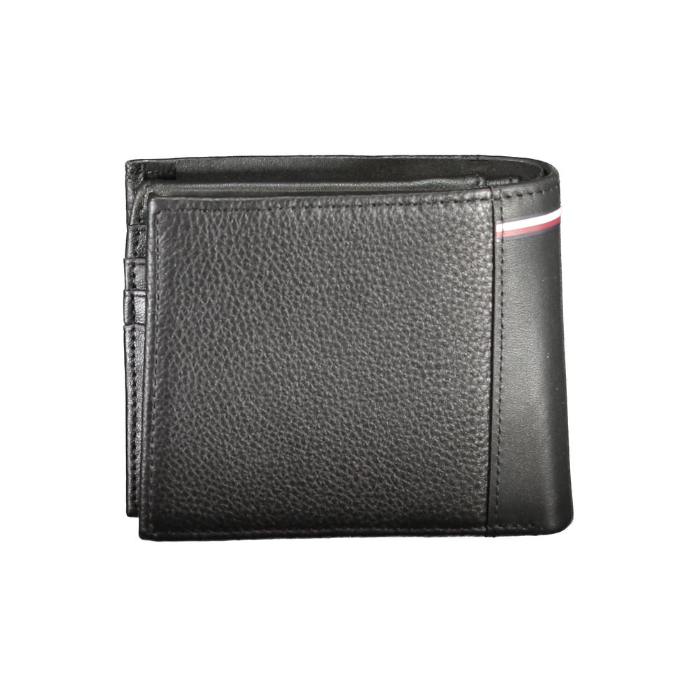 Tommy Hilfiger Black Leather Wallet LUNESCAPE