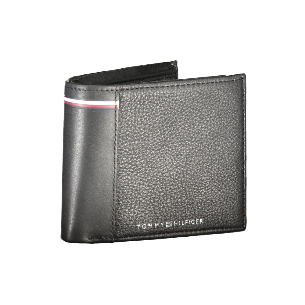 Tommy Hilfiger Black Leather Wallet LUNESCAPE