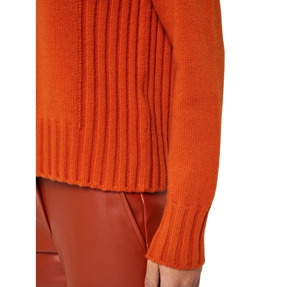 Alpha Studio Orange Cashmere Sweater LUNESCAPE