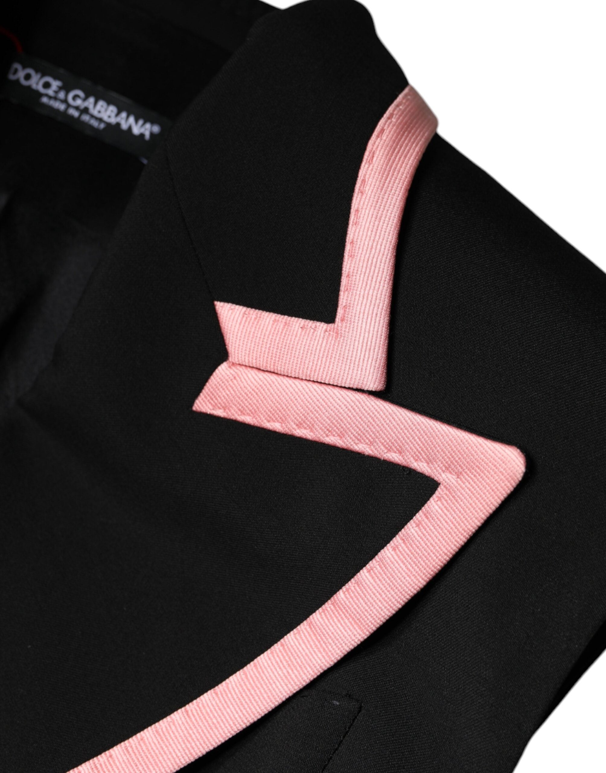 Dolce & Gabbana Black Wool Blend Sleeveless Jumpsuit