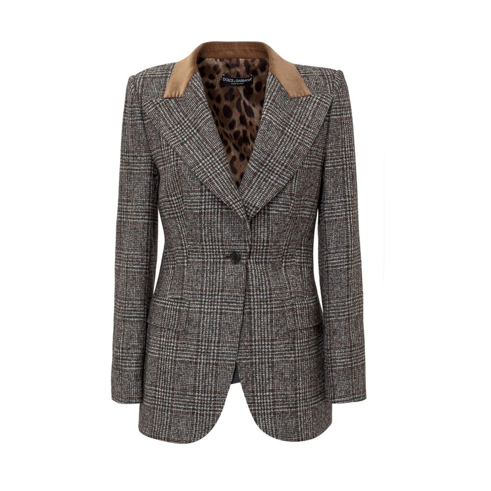 Dolce & Gabbana Brown Wool Jackets & Coat LUNESCAPE