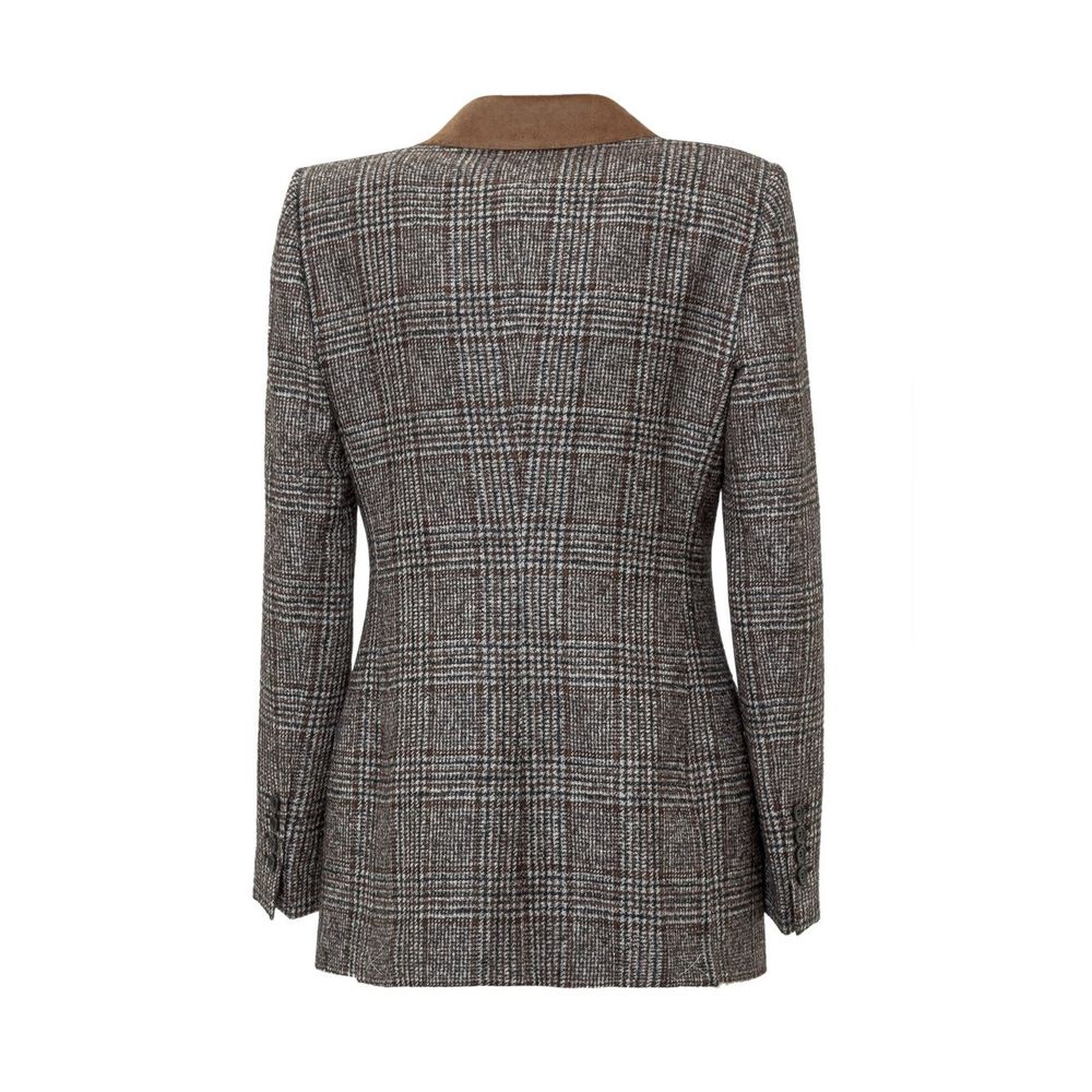 Dolce & Gabbana Brown Wool Jackets & Coat LUNESCAPE