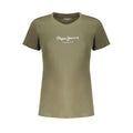 Pepe Jeans Green Cotton Tops & T-Shirt LUNESCAPE