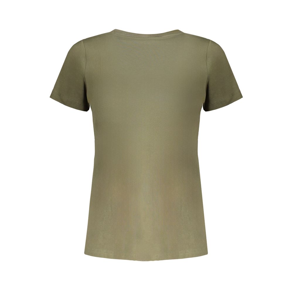 Pepe Jeans Green Cotton Tops & T-Shirt LUNESCAPE