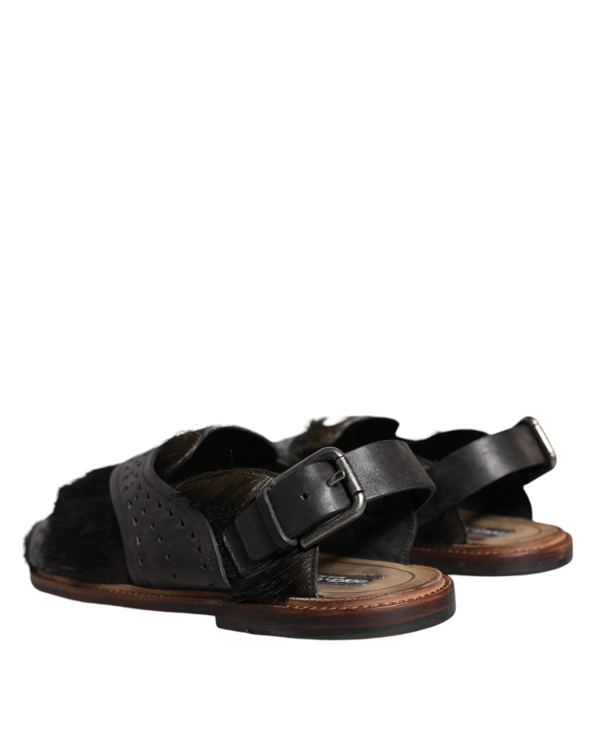 Dolce & Gabbana Black  Backstrap Sandal