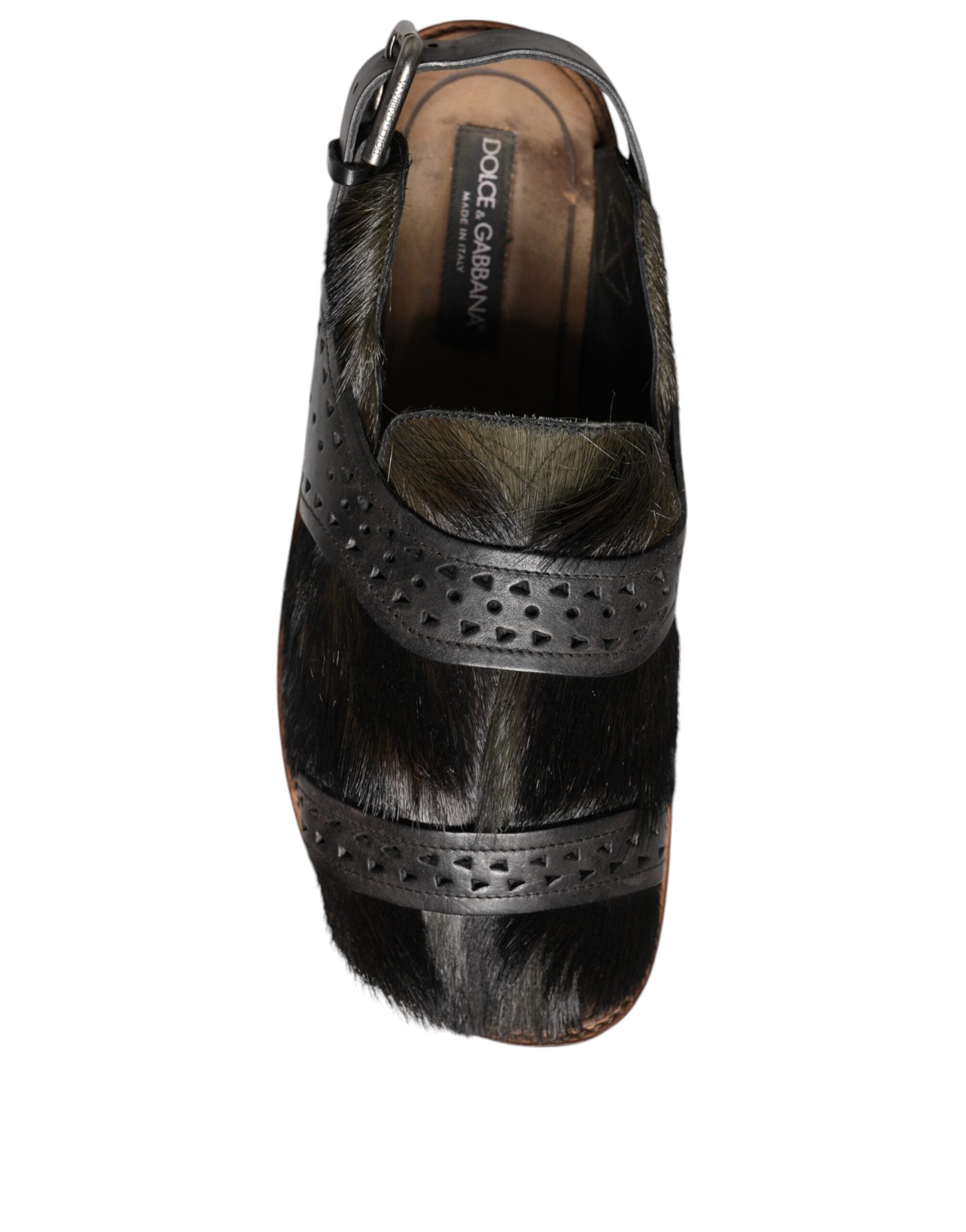 Dolce & Gabbana Black  Backstrap Sandal