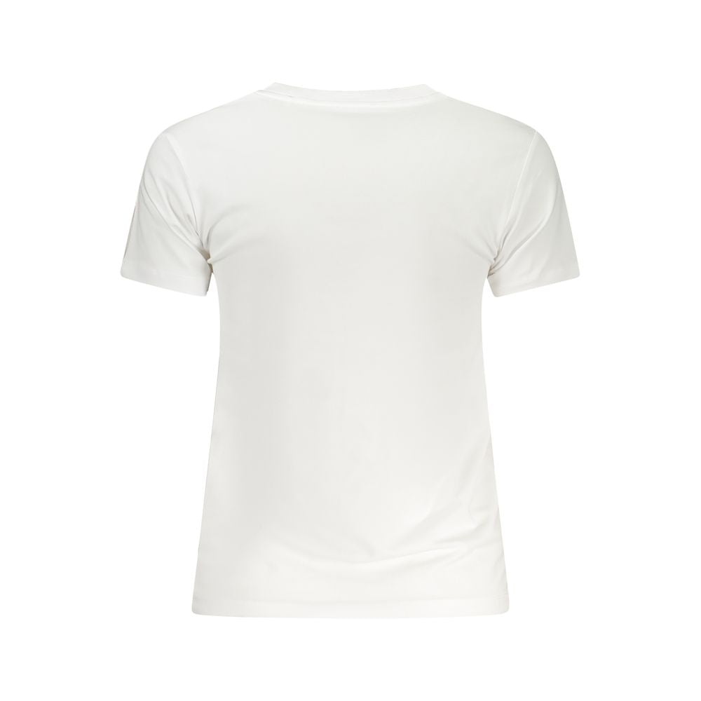 Guess Jeans White Cotton T-Shirt LUNESCAPE