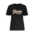 Guess Jeans Black Cotton T-Shirt LUNESCAPE