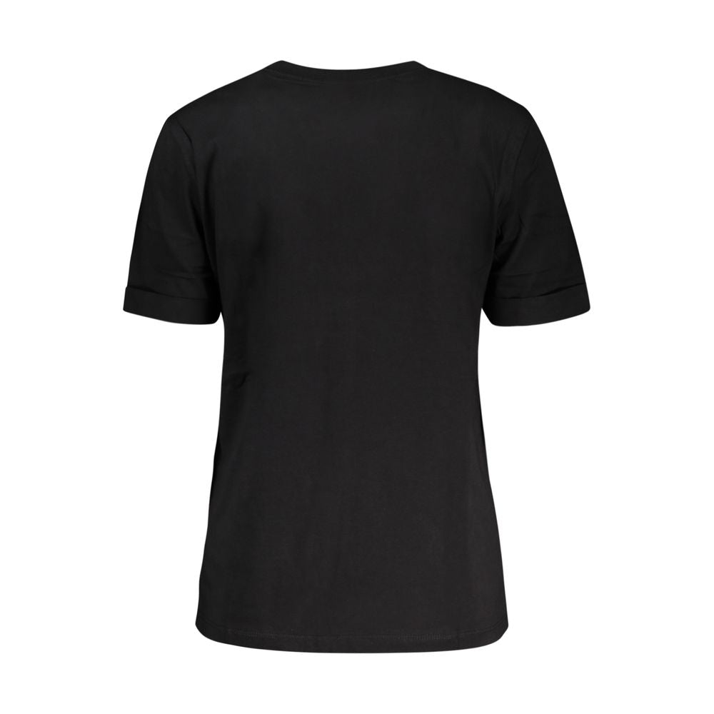 Guess Jeans Black Cotton T-Shirt LUNESCAPE