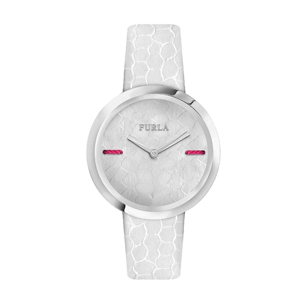 Furla White Leather Watch LUNESCAPE