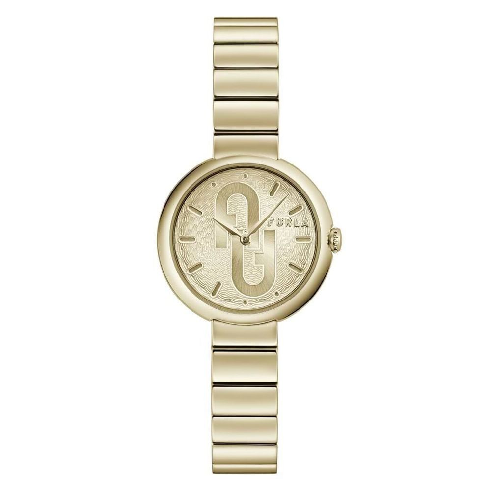 Furla Gold Stainless Steel Watch LUNESCAPE