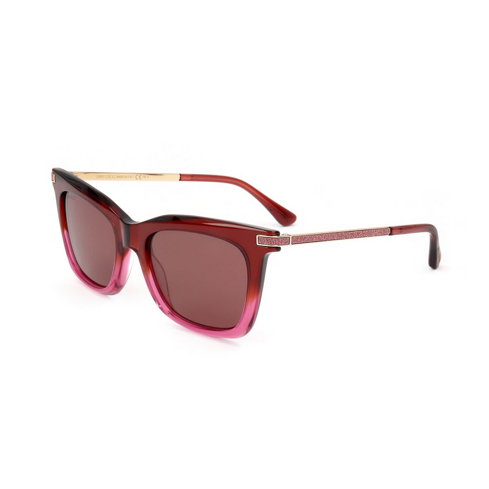 Jimmy Choo Red Metal Sunglasses LUNESCAPE