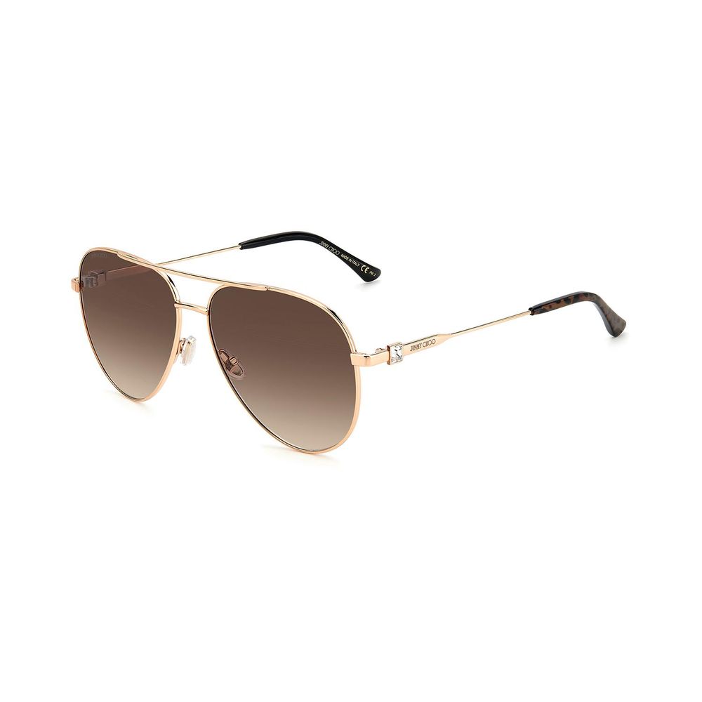 Jimmy Choo Gold Metal Sunglasses LUNESCAPE