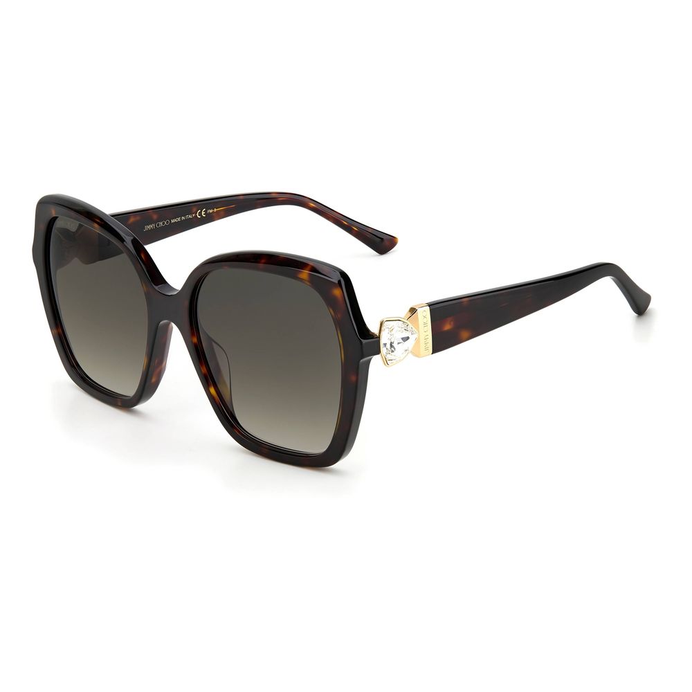 Jimmy Choo Brown Acetate Sunglasses LUNESCAPE