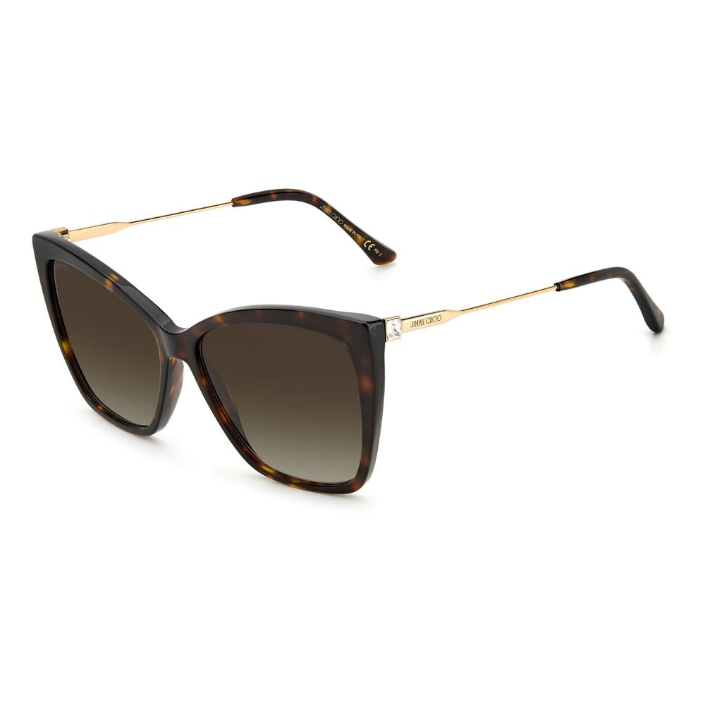 Jimmy Choo Gold Metal Sunglasses LUNESCAPE