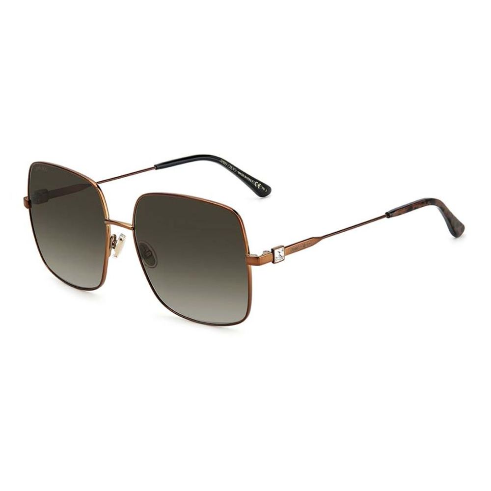 Jimmy Choo Brown Metal Sunglasses LUNESCAPE
