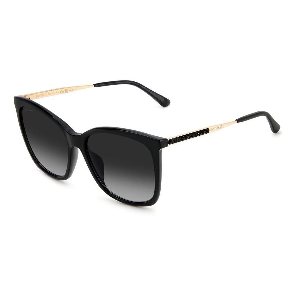 Jimmy Choo Black Metal Sunglasses LUNESCAPE