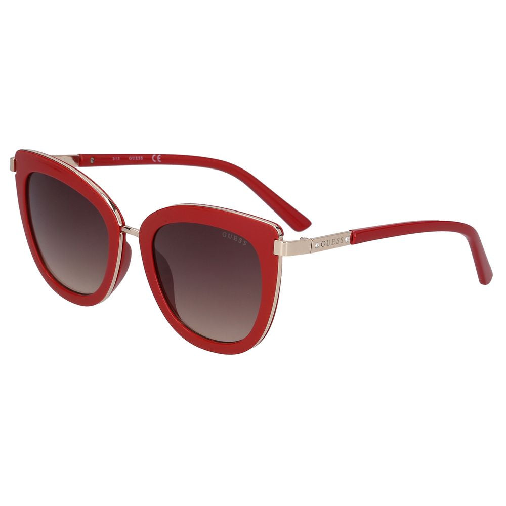 Guess Red Resin Sunglasses LUNESCAPE