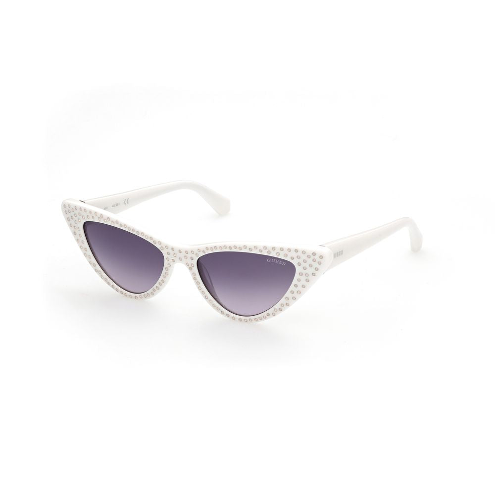 Guess White Resin Sunglasses LUNESCAPE