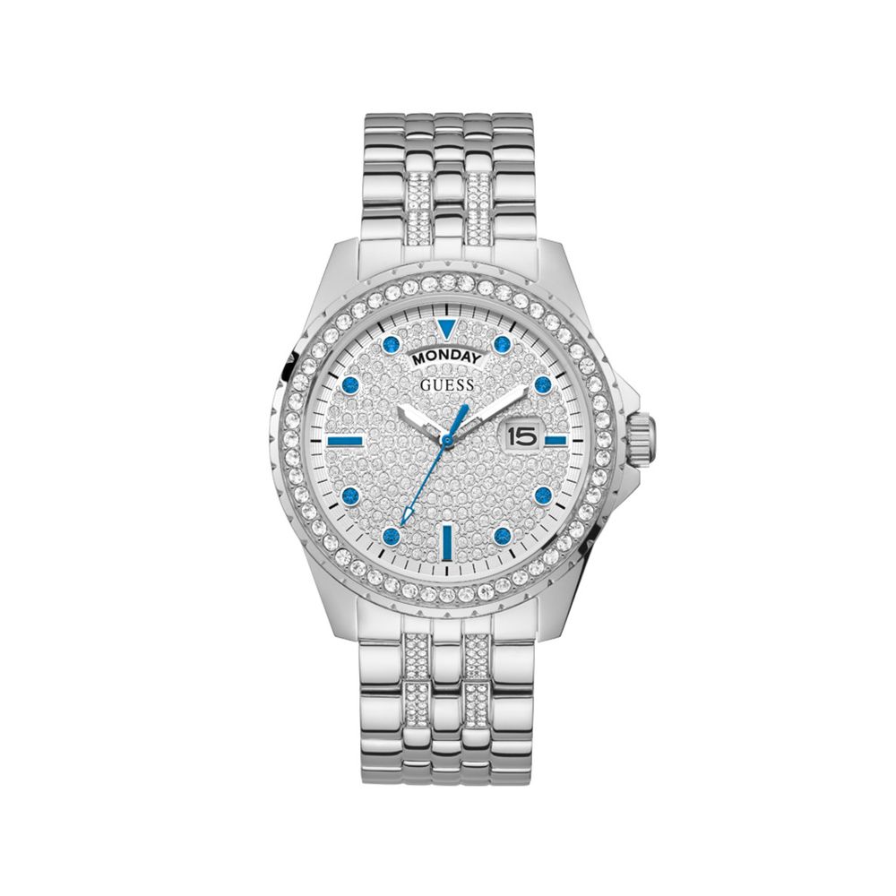 Guess Silver Stainless Steel Watch LUNESCAPE