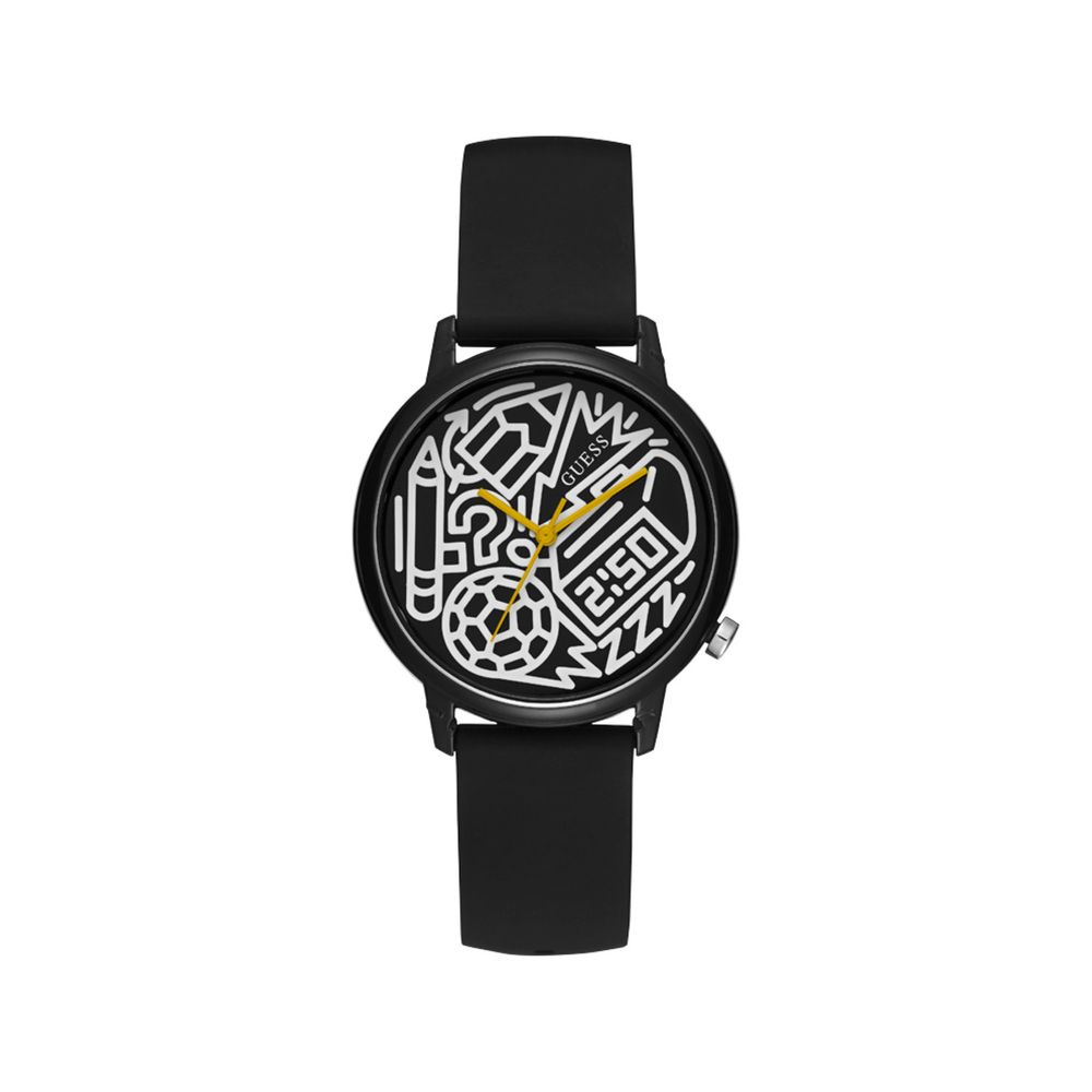 Guess Black Silicone Watch LUNESCAPE