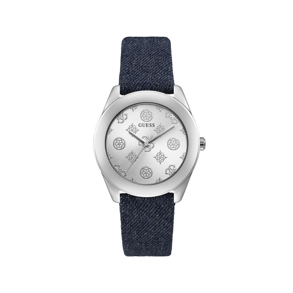 Guess Blue Leather Watch LUNESCAPE