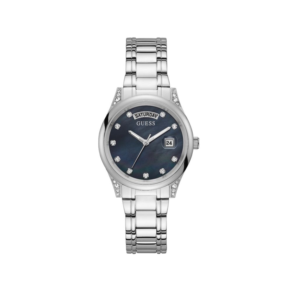 Guess Silver Stainless Steel Watch LUNESCAPE