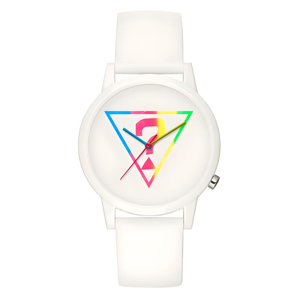 Guess White Silicone Watch LUNESCAPE