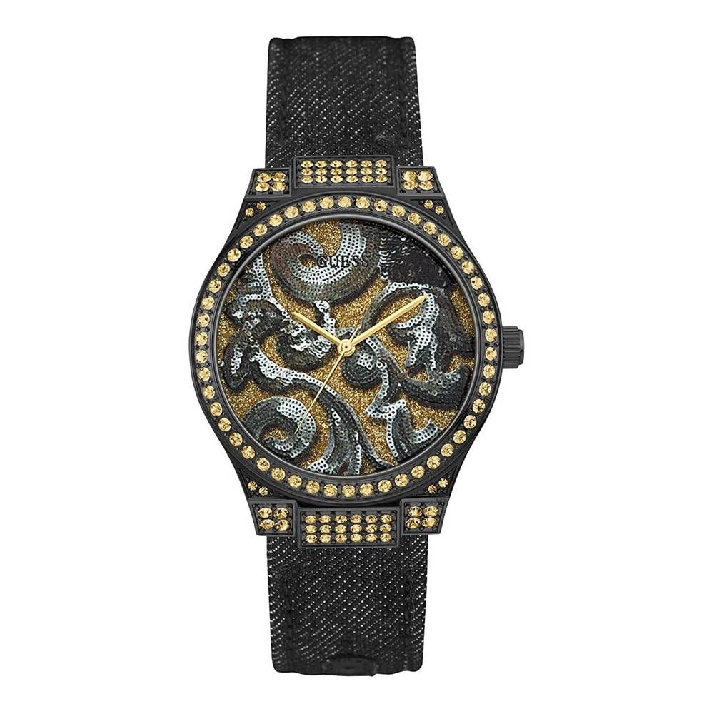 Guess Black Textile Watch LUNESCAPE